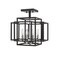 Z-Lite Titania 4 Light Semi Flush Mount, Black 454SF-BK-CH - alternate 6